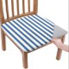 Savannan Dining Room Chair Seat Covers, Simple Blue and White Stripe Removable Stretch Chair Seat Cushion Slipcovers Protector for Holiday Party Festival Decoration, Set of 6 view 1
