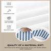 Savannan Dining Room Chair Seat Covers, Simple Blue and White Stripe Removable Stretch Chair Seat Cushion Slipcovers Protector for Holiday Party Festival Decoration, Set of 6 view 2