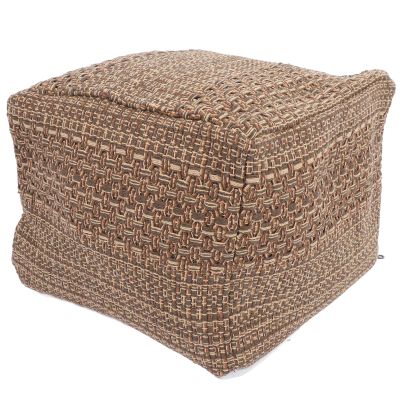 LIFKOME Footstool Footrest Stuffed Foot Rest Square Floor Poufs Square Seat Cushion Outdoor Poufs for Patio Pouf Foot Stool Cozy Cushion Indoor Cotton Pad Cotton Linen