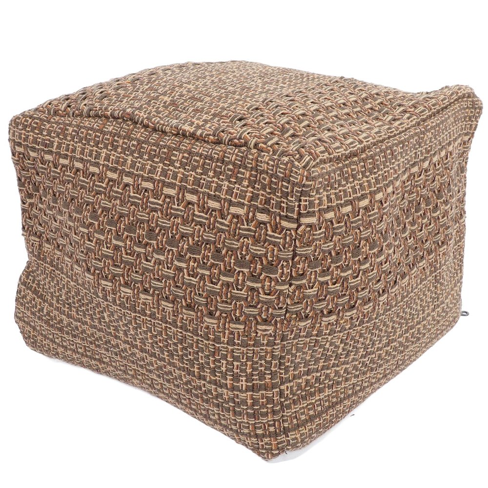 LIFKOME Footstool Footrest Stuffed Foot Rest Square Floor Poufs Square Seat Cushion Outdoor Poufs for Patio Pouf Foot Stool Cozy Cushion Indoor Cotton Pad Cotton Linen