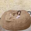 AAXYZX No Filler Oversized Bean Bag Cover,largertnbean Bag Cover Pink,Bean Bag Chair Cover Only Lazy Sofa Bed Cover PV Velvet Bean Bag Cover Gaming and Young Adult Bean Bag Chair view 1
