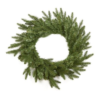 Artificial Woodland Pine Wreath - Faux Pine Christmas Wreath for Holiday Decorating and Christmas Displays by Factory Direct Craft (24 Inches)