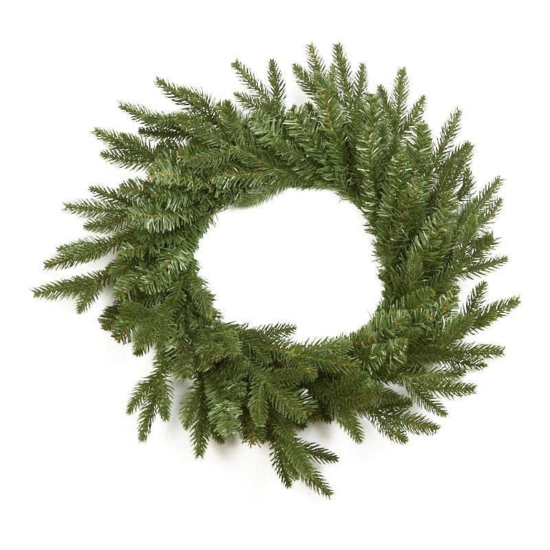 Artificial Woodland Pine Wreath - Faux Pine Christmas Wreath for Holiday Decorating and Christmas Displays by Factory Direct Craft (24 Inches)