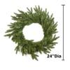 Artificial Woodland Pine Wreath - Faux Pine Christmas Wreath for Holiday Decorating and Christmas Displays by Factory Direct Craft (24 Inches) view 4