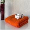 BONPERLA 100% Cotton Turkish Towels for Bath Hotel and Spa, Oversized Bath Towels, Soft and Absorbent Bath Sheet, Orange (4) view 3