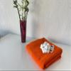 BONPERLA 100% Cotton Turkish Towels for Bath Hotel and Spa, Oversized Bath Towels, Soft and Absorbent Bath Sheet, Orange (4) view 4