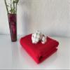 BONPERLA 100% Cotton Turkish Towels for Bath Hotel and Spa, Large Bath Towels, Soft and Absorbent Bath Sheet, Red (4) view 3