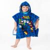 Super Mario Kids Towel Poncho | Boys Game Characters Mario Brothers Bath Towel | Luigi & Mario Star Blue Changing Robe view 3