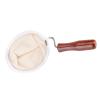 Cloth Coffee Filter, Reusable Flannel Cloth Filters with Wooden Handle, Handmade Coffee Accessories for Home, Office, Cafe(L) view 2