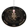INFUNLY Wooden Pendulum Board 7.9" Bee Magic Circle Witch Dowsing Divination Planchette Board Metaphysical Message Board with Healing Crystal Necklace for Beginners, Witchcraft Altar view 1