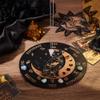 INFUNLY Wooden Pendulum Board 7.9" Cat Moon Witch Dowsing Divination Planchette Board Metaphysical Message Board with Healing Crystal Necklace Witchcraft Wicca Altar Supplies Kit view 4
