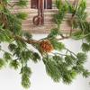 Artificial Ming Pine Garland by Factory Direct Craft - Weather Resistant Artificial Realistic Pine Garland for Winter Displays and Christmas Decorating (6 feet) view 2