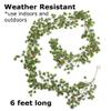 Artificial Ming Pine Garland by Factory Direct Craft - Weather Resistant Artificial Realistic Pine Garland for Winter Displays and Christmas Decorating (6 feet) view 3