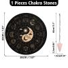 INFUNLY Wooden Pendulum Board Yin Yang Twelve Constellations Witch Dowsing Divination Planchette Board 7.9" Wooden Ouija Boards Metaphysical Message Board for Beginners, Witchcraft Altar view 2