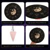 INFUNLY Wooden Pendulum Board Yin Yang Twelve Constellations Witch Dowsing Divination Planchette Board 7.9" Wooden Ouija Boards Metaphysical Message Board for Beginners, Witchcraft Altar view 3