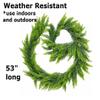 Artificial Cypress Pine Garland by Factory Direct Craft - Weather Resistant Artificial Realistic Garland for Winter Displays and Christmas Decorating (53 Inches) view 3