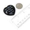 Innovative Surface Art Stone Heart - Custom Engraved Personalized - No Holes - Pocket Love Stone - Party Favors - Gifts - Wedding, Anniversary, Birthday, Memorial (Black Banded 40mm) view 2