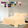 Paradise Cotton Hub Lightweight Hotel Luxury 4-Piece Sheet Set 400-TC Egyptian Cotton Perfectly fits Mattresses up to 7-9 Deep Pocket, Full-XL Size (Solid, Beige) view 2