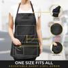 CHARLENE Adjustable Short Vinyl Apron with Personalization | Water-Proof, Utility Pockets | Grooming, Stylist | One-Size - Coral view 4