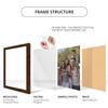 wallsthatspeak 15x30 Mocha Walnut Picture Frame for Puzzles Posters Photos or Artwork (4-Pack) view 4