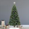 Philips 11.25" Silver Star Treetopper with Iridescent Tinsel - 3 Light Functions with Control Box and Coil - 10 Bicolor Microdot LEDs - 72" Lead-in view 3