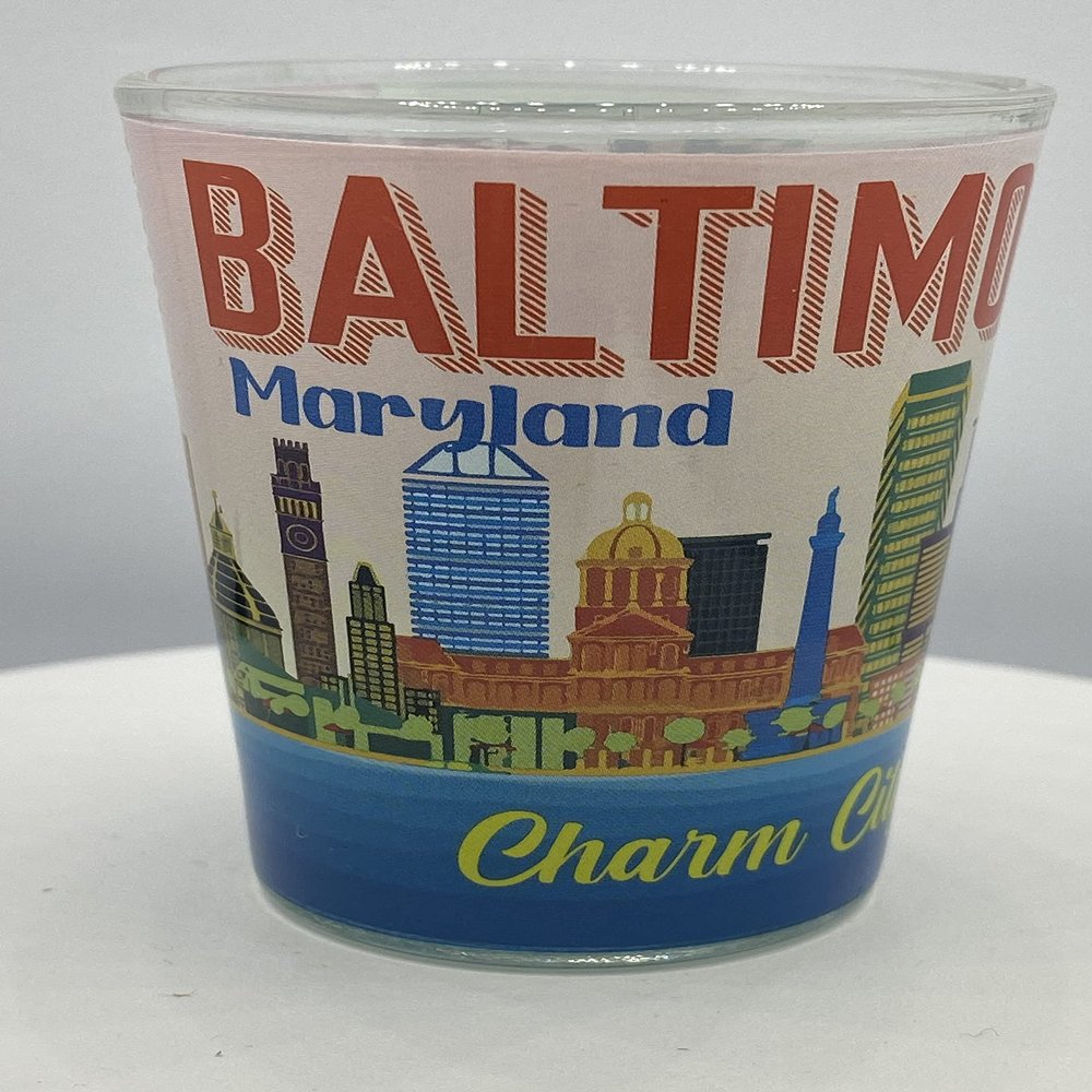 646 BALTIMORE Maryland SHOT GLASS 2 OZ.