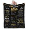 60th Anniversary Blanket Gifts Gift for 60th diamond Wedding Anniversary Sixty Years of Marriage Gifts for Couple Wife Husband Dad Mom Parents Grandpa Grandma Grandparents Back in 1966 Blanket 60x50 view 1