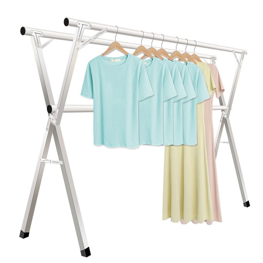 Outdoor Clothes Drying Rack Heavy Duty Portable 94.5in, Clothes Racks for Hanging Clothes, Laundry Drying Rack Foldable, Retractable Laundry Drying Rack, for Drying Clothes