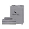 1000 Thread Count King Size 100% Egyptian Cotton Sateen Sheet Set 4 Piece Bed Sheets Long Staple 18" Extra Deep Pocket All Season Bedding Super Soft Comfortable Breathable Hotel Luxury Light Grey view 1