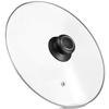 10.5 Inch Glass Lid for Frying Pan, Pans, Skillets & Pots - Stainless Steel Rim with Heat Resistant Hanlde, Clear view 1