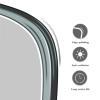 45x60cm Frameless Bathroom Mirror, Modern Bevelled Oval Wall Mounted Mirror with Polished Wavy Edges, Hangs Horizontal Or Vertical, with Wall Fixings (Size : 45x60cm/17.7x23.6in) view 2