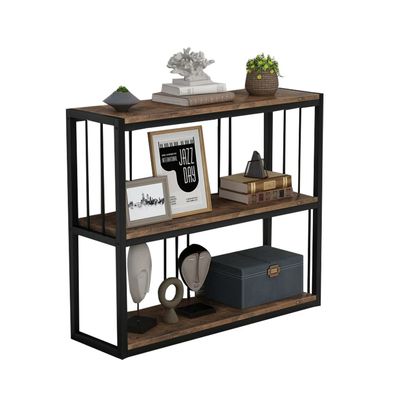 ALSODI American Style Iron Art Solid Wood Porch Table, Dining Table, Chinese Style Table, Long Narrow Side Table Beside The Table Wall,80 * 20 * 88cm