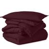 KOMFIT Bedding Comforter Duvet Insert - Quilted Comforter with Corner Tabs - Box Stitched Down Alternative Comforter (400 GSM) (Wine, Twin Size) view 1