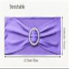SINSSOWL Pack of 50 Spandex Lavender Chair Sashes for Wedding - Light Purple Chair Bows Bands Buckles Fitting Birthday Party Ceremony Bridal Shower Decorations view 3