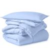 KOMFIT Bedding Comforter Duvet Insert - Quilted Comforter with Corner Tabs - Box Stitched Down Alternative Comforter (400 GSM) (Light Blue, Twin Size) view 1