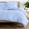 KOMFIT Bedding Comforter Duvet Insert - Quilted Comforter with Corner Tabs - Box Stitched Down Alternative Comforter (400 GSM) (Light Blue, Twin Size) view 3