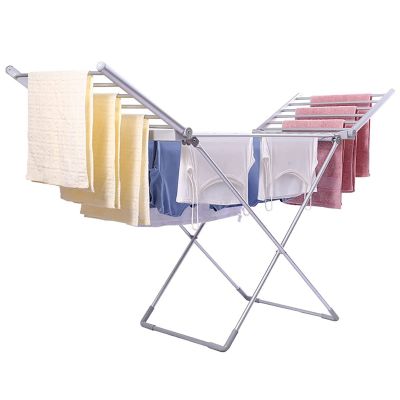 ZAVAYA 20 Bars Electric Heated Clothes Airer Dryer Laundry Drying Horse Rack Portable Clothes Drying Rack 45-55 Constant Temperature 147 * 54 * 94cm