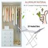 ZAVAYA 20 Bars Electric Heated Clothes Airer Dryer Laundry Drying Horse Rack Portable Clothes Drying Rack 45-55 Constant Temperature 147 * 54 * 94cm view 3