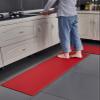 Lifup Anti Fatigue Kitchen Mat, Waterproof Ergonomic Cushioned Rugs, Comfort Non Skid Standing Mats for Office, Home, Laundry Room Red 17.7x59.1 in view 2