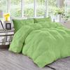 Fluffy Down Alternative 1000 Series 1 Piece Sage Pinch Pleated Bedding Comforter 500 GSM Egyptian Cotton Oversized Queen view 1