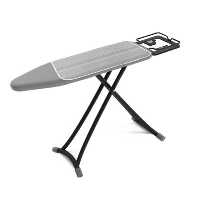 Foldable Ironing Board T-Leg with Iron Rest,Ironing Boards with Extra Thick Padded Cotton Cover,6 Height Adjustable,Lightweight Compact Space Saver Easy Storage, for Laundry Rooms or Dorms ( Color : H