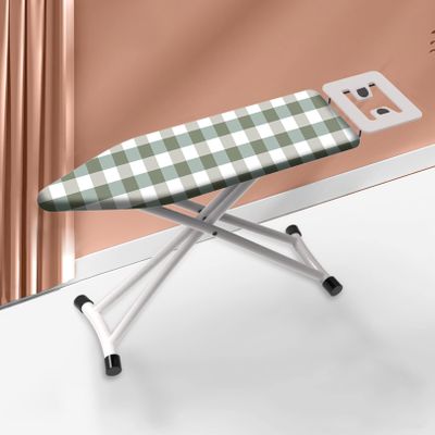 Foldable Ironing Board T-Leg with Iron Rest,Ironing Boards with Extra Thick Padded Cotton Cover,6 Height Adjustable,Lightweight Compact Space Saver Easy Storage, for Laundry Rooms or Dorms ( Color : A