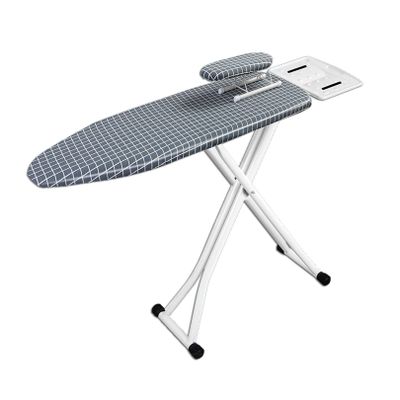 KUKIXO Large Foldable Ironing Board,Home Space Saver Ironing Boards with Extra Thick Padded Cotton Cover,Height Adjustable,Heavy Duty T-Leg,for Laundry Rooms or Dorms Easy Storage (Color : A)