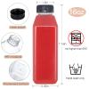 Fhxtcygj Juice Container with Lids, 16oz Plastic Bottles with Caps, 30pcs Empty Plastic Juice Bottles Reusable Clear Bulk Beverage Containers with Tamper Evident Cap for Milk, Smoothie, Drinks view 2