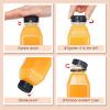 Fhxtcygj Juice Container with Lids, 16oz Plastic Bottles with Caps, 30pcs Empty Plastic Juice Bottles Reusable Clear Bulk Beverage Containers with Tamper Evident Cap for Milk, Smoothie, Drinks view 4
