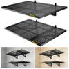 Aecxm 2-Pack 2x3ft Adjustable Garage Wall Shelving 560lbs Load Capacity Heavy Duty Wall Mounted Storage Shelf Metal Floating Shelves for Garage(Black) view 1