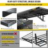 Aecxm 2-Pack 1.64x4ft Adjustable Garage Wall Shelving 560lbs Load Capacity Heavy Duty Wall Mounted Storage Shelf Metal Floating Shelves for Garage(Black) view 4