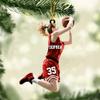 Nazenti Personalized Basketball Christmas Ornaments, Basketball Ornament Basketball Gifts, Girls Basketball Gifts, Basketball Gifts for Men, Basketball Coach Gifts for Women A7 view 3