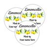 Personalized Limoncello Labels, Stickers, Tags Homemade Lemon view 1
