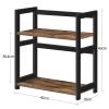 GUODDM 2 Tier Kitchen Condiment Rack - Desktop Bookshelves for Computer Desks, Floor-Standing Magazine Storage Rack, Office Supplies Storage Rack, for Office/Dormitory/Home view 3